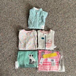Carters 18 mo. pajama lot (5 pairs)